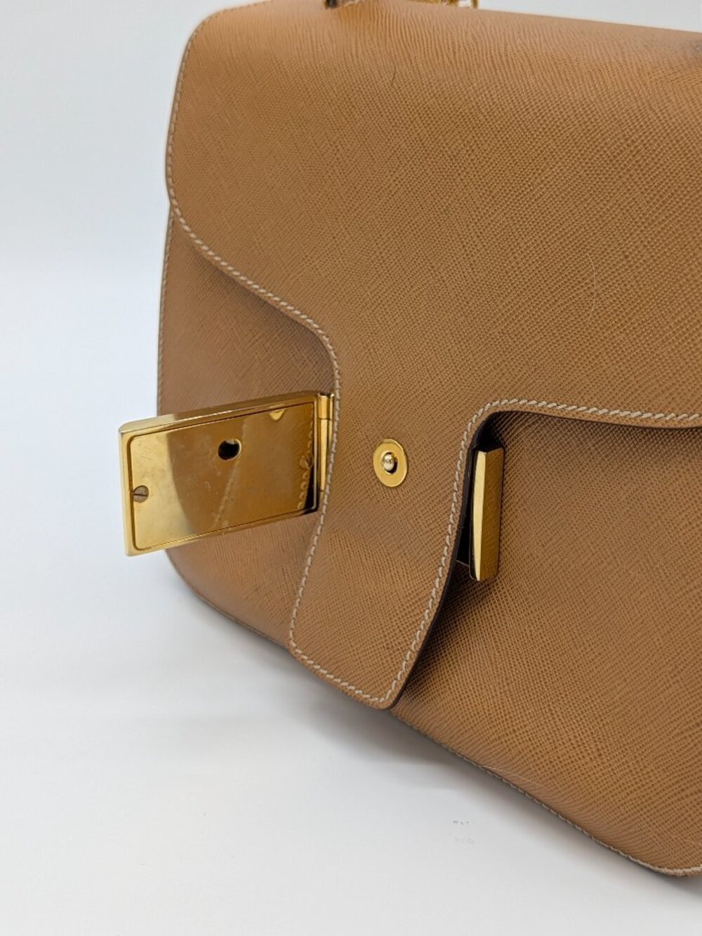 Prada Emblem Safiano Top Handle Bag - Picture 7 of 10